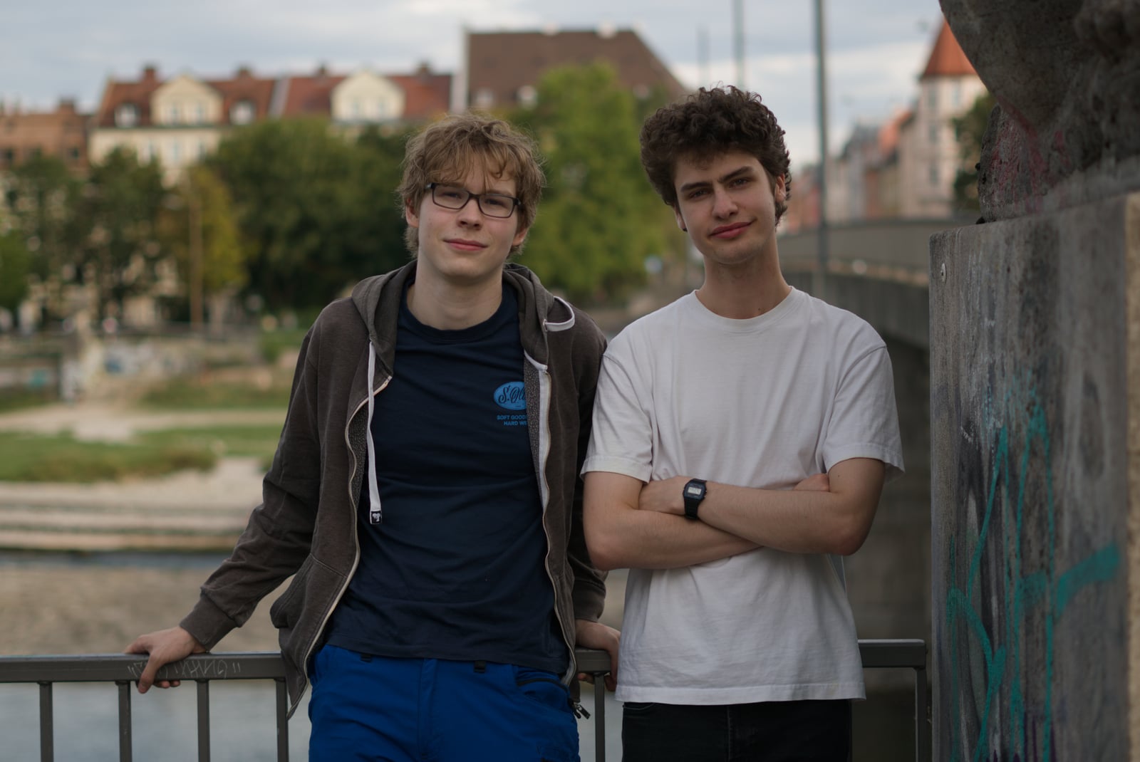 David Schulz und Len Sobol — Gründer von IsarSource an der Isar in München